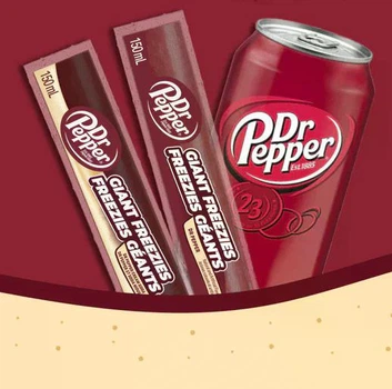 Морозильні льодяники Dr Pepper Cream Soda Fiant Freezer Pops 150ml (один тюбик)