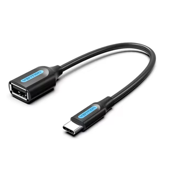 Кабель-адаптер OTG Vention USB-C (M) USB-A (F) OTG 0.15 м ПВХ Black (CCSBB)