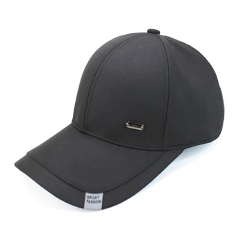 Кепка однотонная Sport CAP бейсболка летняя хлопок Black универсальная черная