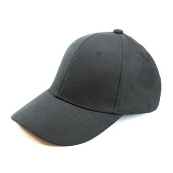Кепка однотонная бейсболка летняя хлопок Black CAP универсальная черная
