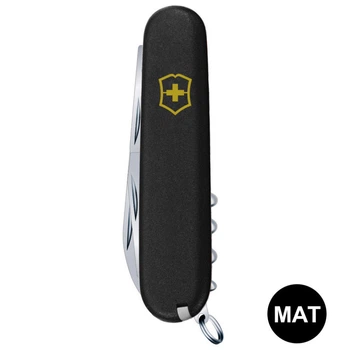 Складной нож Victorinox CLIMBER MAT черный матовый лак из желтого