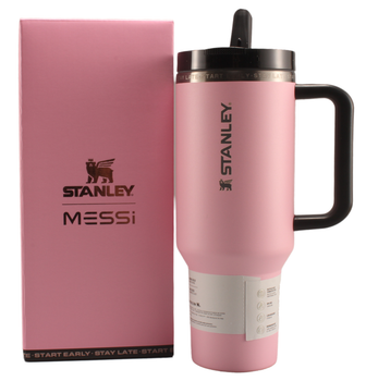Термос термокружка Stanley Quencher ProTour Flip Straw Tumbler из нержавеющей стали 1,18 л Messi GOAT Pink KT6007869