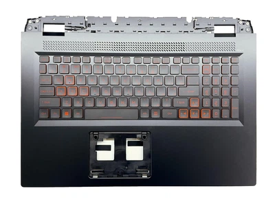 Верхняя часть корпуса с клавиатурой (топкейс) для ноутбука Acer Nitro 5 AN517-42, AN517-43, AN517-55 с GPU RTX3050/3050TI