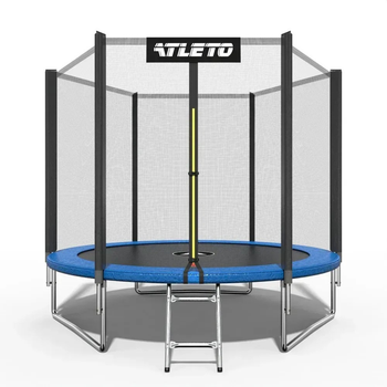 Батут для дітей Atleto 252 см із сіткою і зі сходами (20000800)