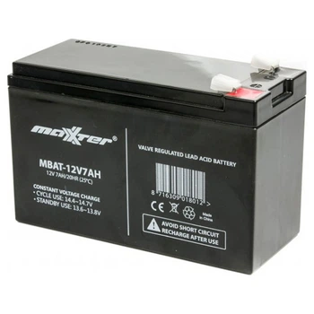 Аккумуляторная батарея MAXXTER MBAT-12V7AH F1 7Агод 12В