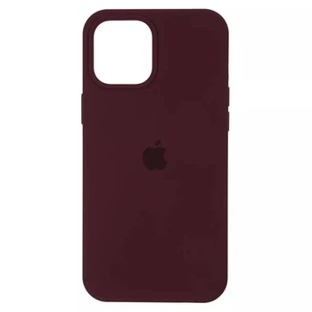 Чехол Fiji Silicone Case для Apple iPhone 15 бампер накладка Soft Touch с микрофиброй Plum