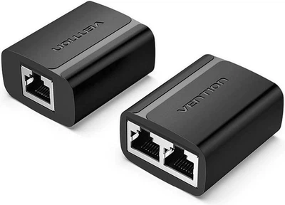 Разветвитель витой пары Vention RJ45 до 100 мб/сек, черный (IPTB0)