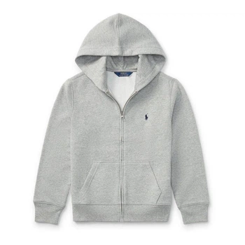 Кофта Polo Ralph Lauren сірого кольору з капюшоном, розмір L