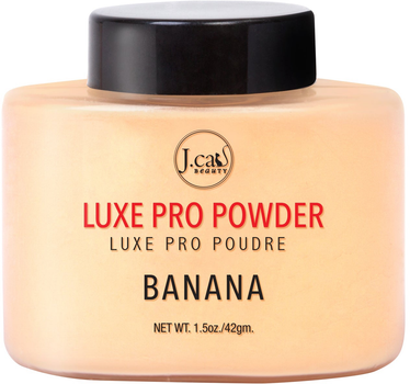 Пудра для обличчя J.Cat Beauty Luxe Pro сипка LPP101 Banana 42 г (648260416980)