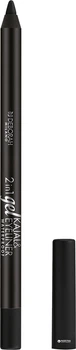 Олівець для очей Deborah 2 in 1 Kajal & Eyeliner Gel Pencil Waterproof № 1 Black 1.4 г (8009518222562)