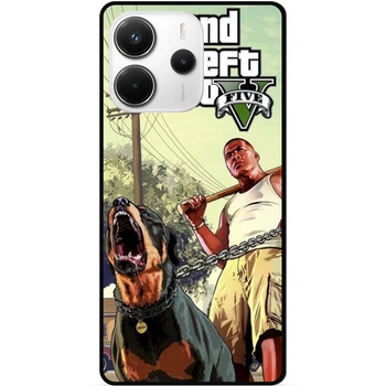 Силиконовый бампер чехол Candy для Xiaomi Redmi Note 14 с картинкой ГТА GTA