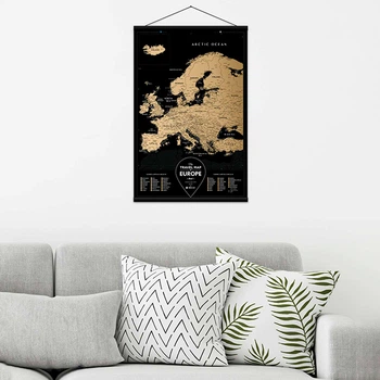 Скретч-карта Европы Travel Map, Black Europe