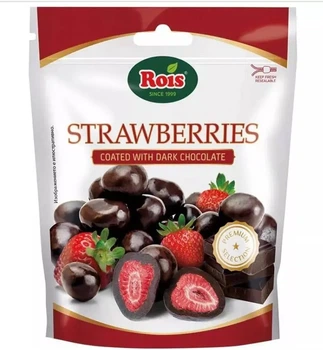 Полуниця Rois Victoria Nuts в чорному шоколаді 100 г (3800233353914)