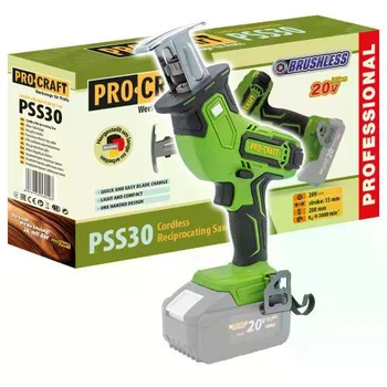 Пила сабельная аккумуляторная Procraft PSS30 20 В бесщеточная без аккумулятора и зарядного