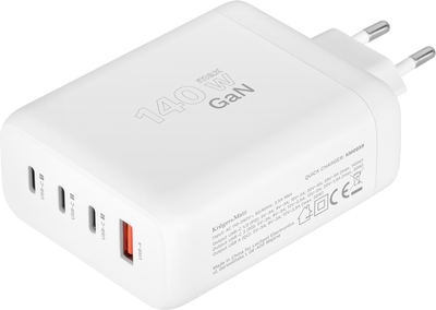 Ładowarka Kruger&Matz 140W GaN QC PD White (5901890117838)