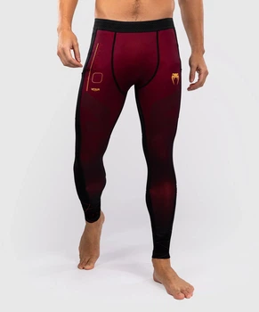 Компресійні штани Venum Tactical XT Spats - Black/Burgundy/Gold (VENUM-05529-139-XL)
