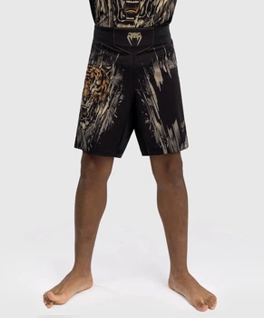 Детские шорты для MMA Venum Tiger Kids Fight Shorts Black Neon Orange (VENUM-05379-117-14)