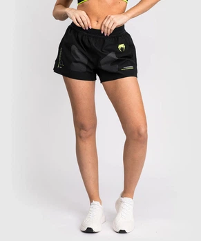 Женские спортивные шорты Venum Training Camp 4.0 Training Short - Black/Neon Green (VENUM-05495-103-XS)