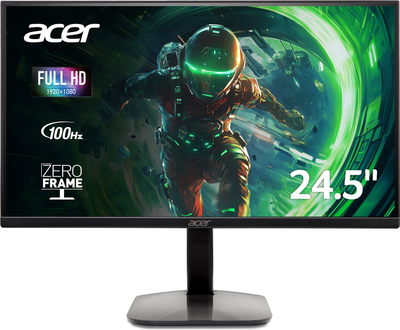 Монітор 24.5" Acer KA252QE0bi (UM.KX2EE.013) -- IPS FHD / 100Hz / 1ms / AMD FreeSync / Low Blue Light /sRGB: 99 %
