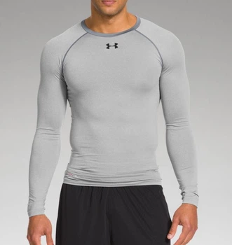 Компрессионная футболка Under Armour HeatGear Sonic Compression Long Sleeve True Grey (1236223-025-XL)
