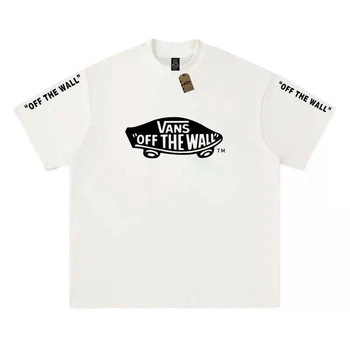 Мужская футболка Vans "Off The Wall" белая, размер L