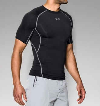 Компресійна футболка Under Armour HeatGear® Armour Short Sleeve Compression Shirt Black (1257468-001-M)