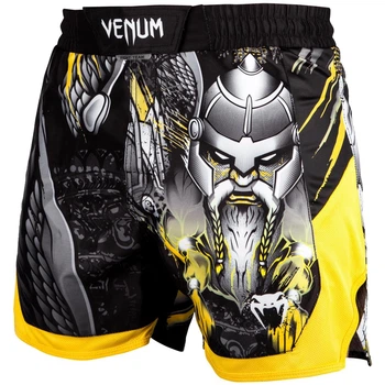 Шорты для MMA Venum Viking 2.0 Fightshort Black Yellow (VENUM-03414-111-L)