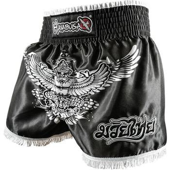 Тайские шорты Hayabusa Garuda Muay Thai Shorts Black (GMTS-BK-30)