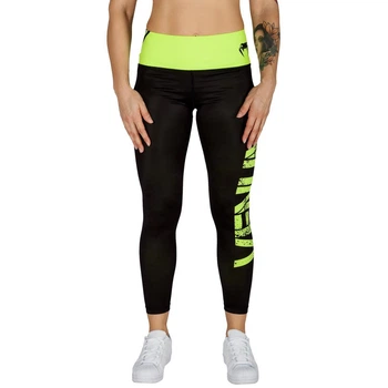 Женские леггинсы Venum Power Leggings Black Yellow (V-02811-BY-L)