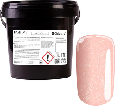 Гель для нарощування нігтів Silcare Base One Shimmer Vanillia Rose 1 кг (5902560569506)