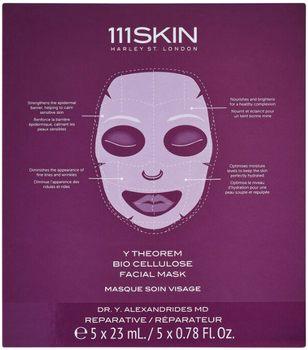 Набір масок для обличчя 111Skin Y Theorem Bio Cellulose 5 x 23 мл (5060280374166)
