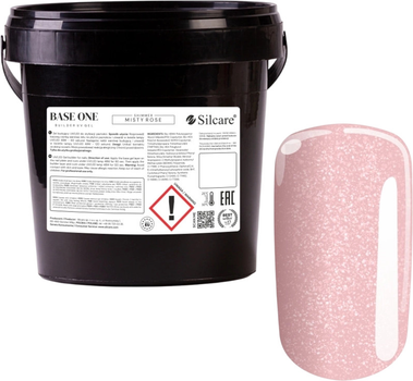 Гель для нарощування нігтів Silcare Base One Shimmer Misty Rose 1 кг (5902560567663)