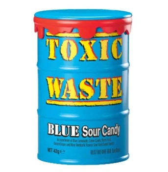 Асорті кислих цукерок Toxic Waste Candy Nuclear Fusion синя бочка 1 шт. 42 г