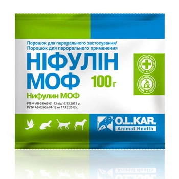 Нифулин МОФ порошок для непродуктивных животных, 100 г