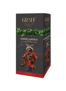Чай чорний Graff Cherry Samurai 30 г (20 шт. х 1.5 г) з вишнею