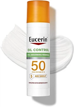 Легкий солнцезащитный лосьон Eucerin Oil Control, SPF 50+ 75 ml