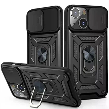 Протиударний броньований чохол із захистом камери для iPhone 13 та iPhone 14 Armor Case Keysion black