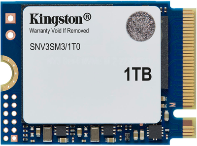 SSD диск Kingston NV3 1TB M.2 2230 NVMe PCIe 4.0 x4 3D NAND (SNV3SM3/1T0)