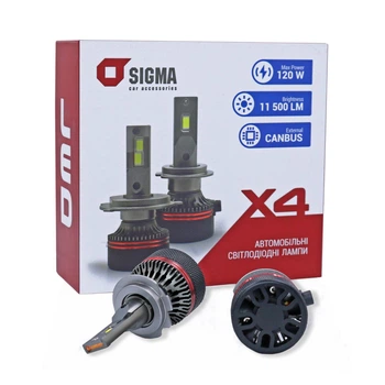 LED лампа SIGMA X4 60W H7 CANBUS