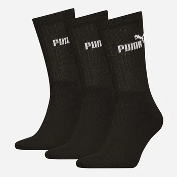 Шкарпетки жіночі високі бавовняні Puma Elements Unisex Crew So 94711004 35-38 Black (8720245957489)