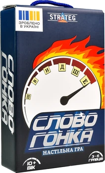 Настільна гра Strateg Словогонка українською мовою (30824)(4823113889586)