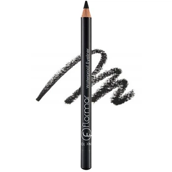 Водостойкий карандаш для глаз Flormar Waterproof Eyeliner 101 Black (Черный)