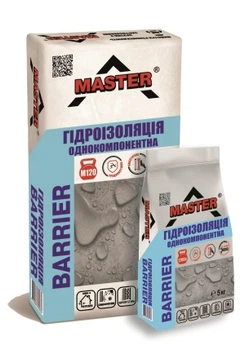 Суміш для гідроізоляції будівельних констукцій 3в1 MASTER Barrier, 5кг
