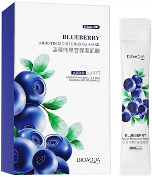 Увлажняющая маска для лица с черникой - Bioaqua Blueberry Arbutin Mask 20x4ml (1269299-885980107-2)
