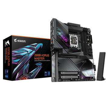 Материнская плата Gigabyte Z890 Aorus Master LGA1851 для ПК с поддержкой DDR5 и Wi-Fi 7 черная