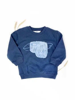 Кофта світшот H&M 140 см синій артикул Л1107