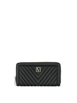 Гаманець Victoria's Secret Large Wallet with Zip Black Чорний (26085684)