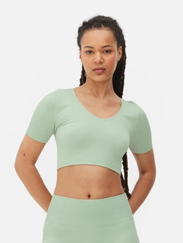 Топ для спорту Primark м'ятний KCUXM922 M