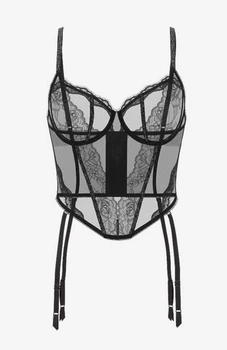 Прозорий чорний корсет зі стразами (XL/85D) Very Sexy Victoria's Secret
