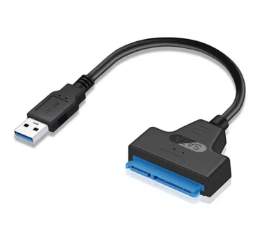 Кабель - переходник USB 3.0 на SATA III 2.5 для подключения HDD SSD 7+15 PIN (500083)